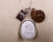 Darwin Tree of Life Science Jewelry Ammonite Fossil Necklace
