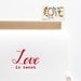Love is Sweet Letterpress Card, single