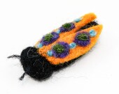 Needle Felted Beetle (Yellow)