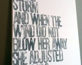 She Stood in the Storm...16x20 canvas