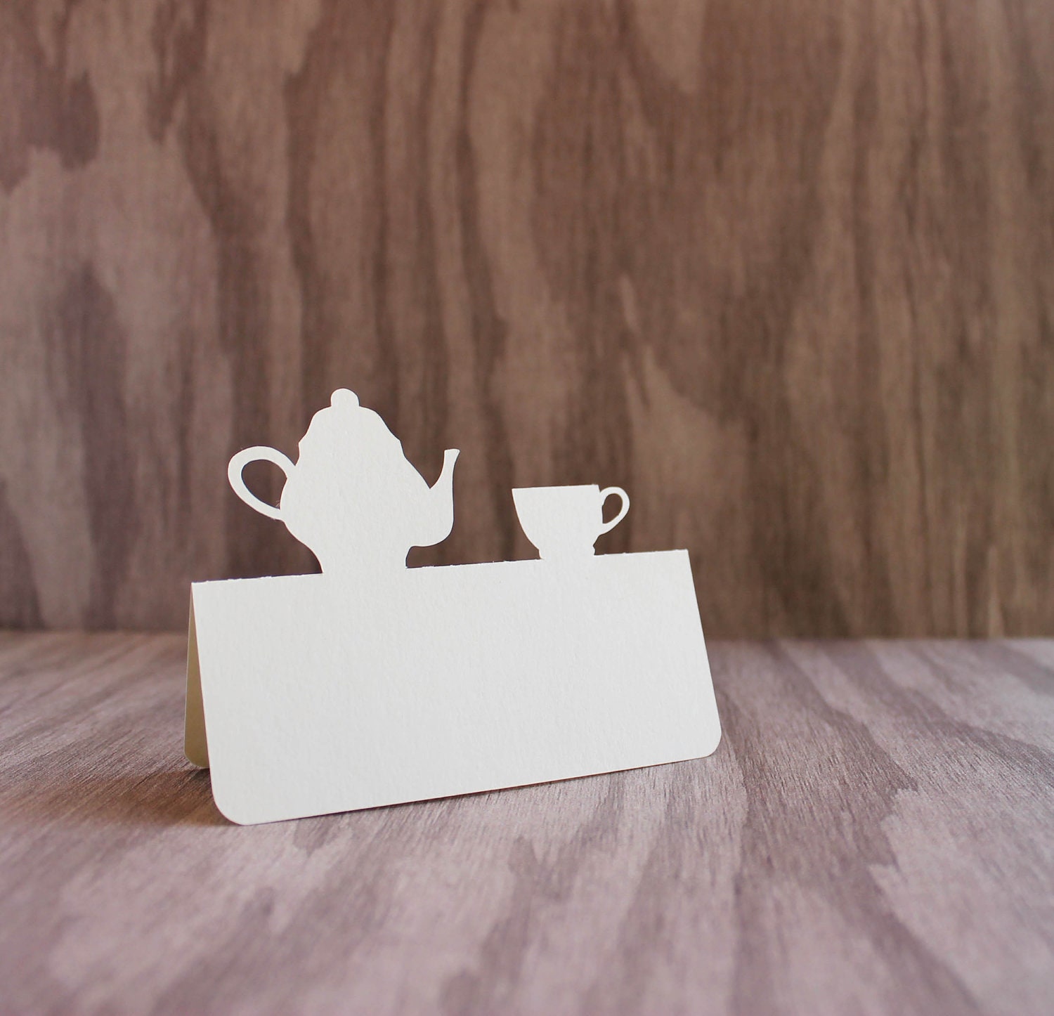 Place Cards Tea party teapot and teacup Set of 50