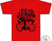 Men's Muscle Car T-Shirt Racing Tee Shirt on Red