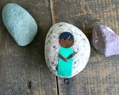 Story Stone - Child Dressed in Green.
