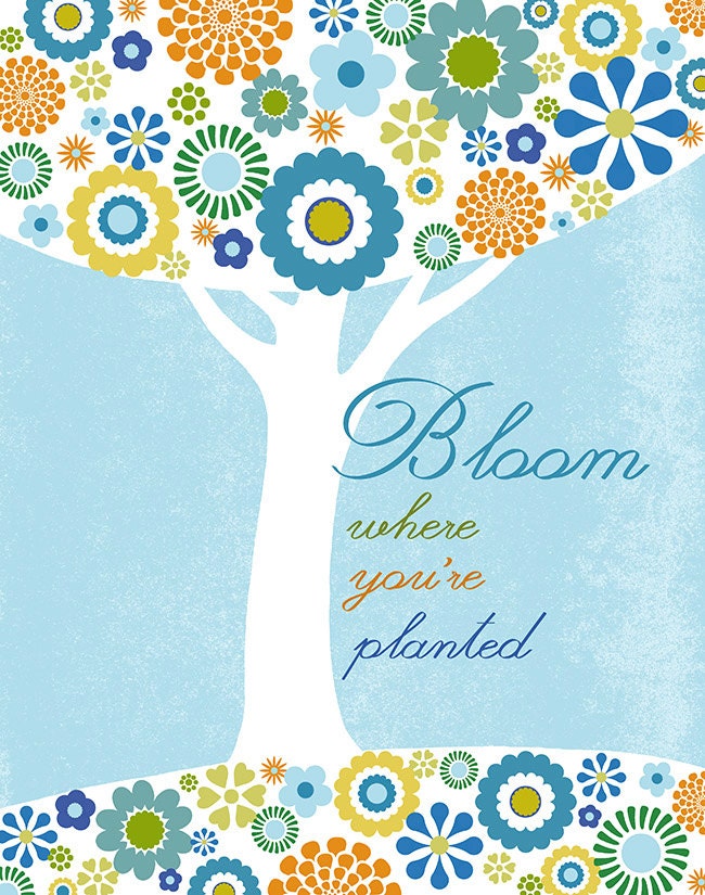 Bloom Where You're Planted Art Print