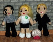 True Blood Dolls Sookie Stackhouse , Bill Compton and Eric Northman 3 inch