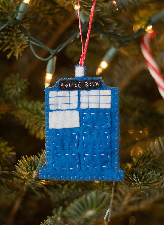 items similar to felt doctor who inspired tardis christmas items similar to felt doctor who inspired tardis christmas