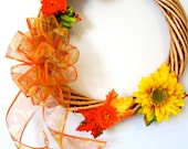 Sunflower Fields Wreath - Fall Wicker Wreath