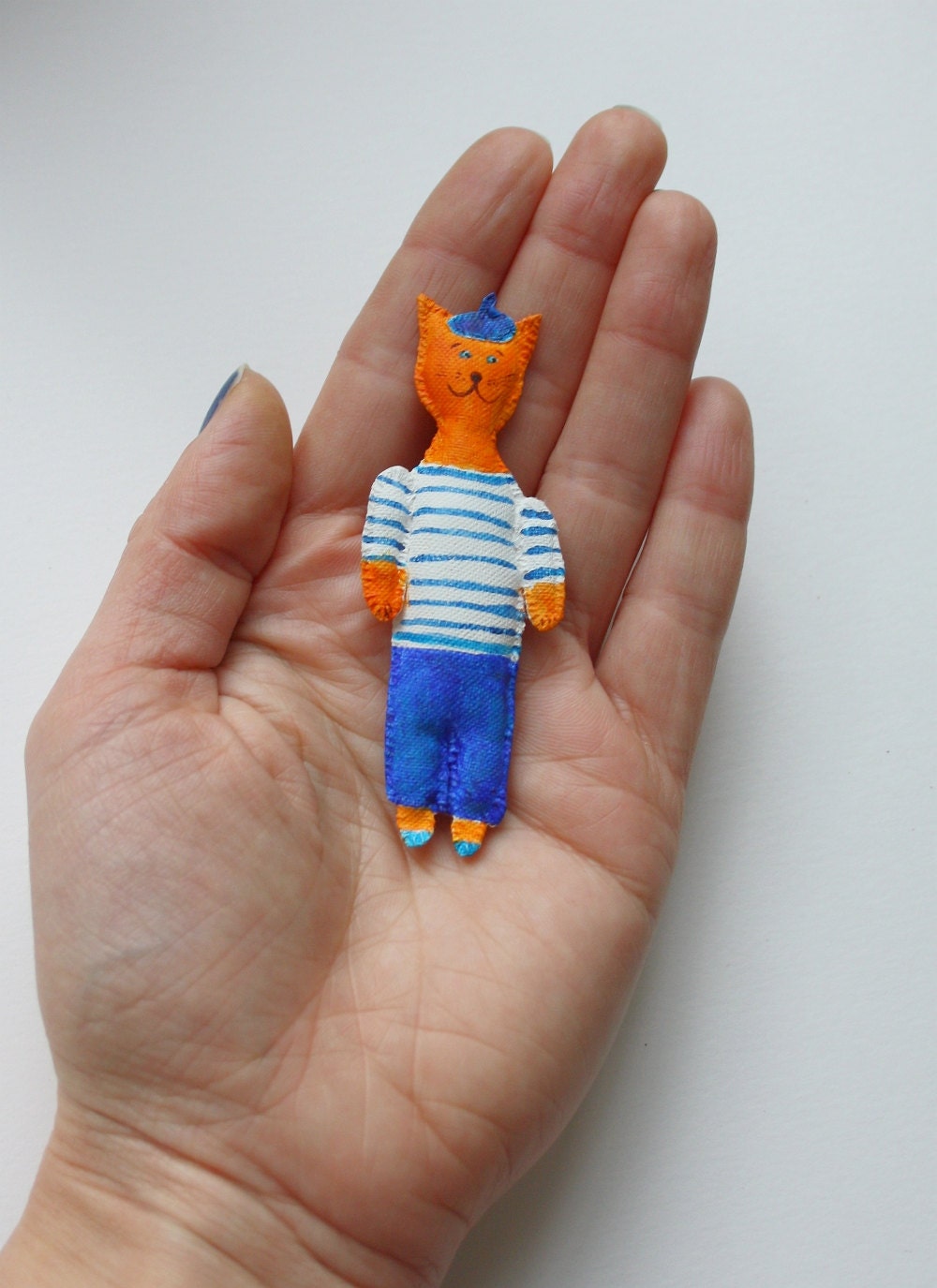 Mini Bunny Friend & Co - Cat - Brooch/Pendant