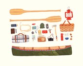 Canoeing 5x7 Print