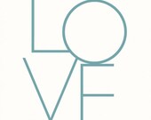 Modern Love Print - Blue