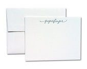 Custom Calligraphy Notes w/ Blank Envelopes (Set of 50)
