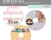 INSTANT DOWNLOAD - Oakley cd/dvd Labels - Templates for Photographers