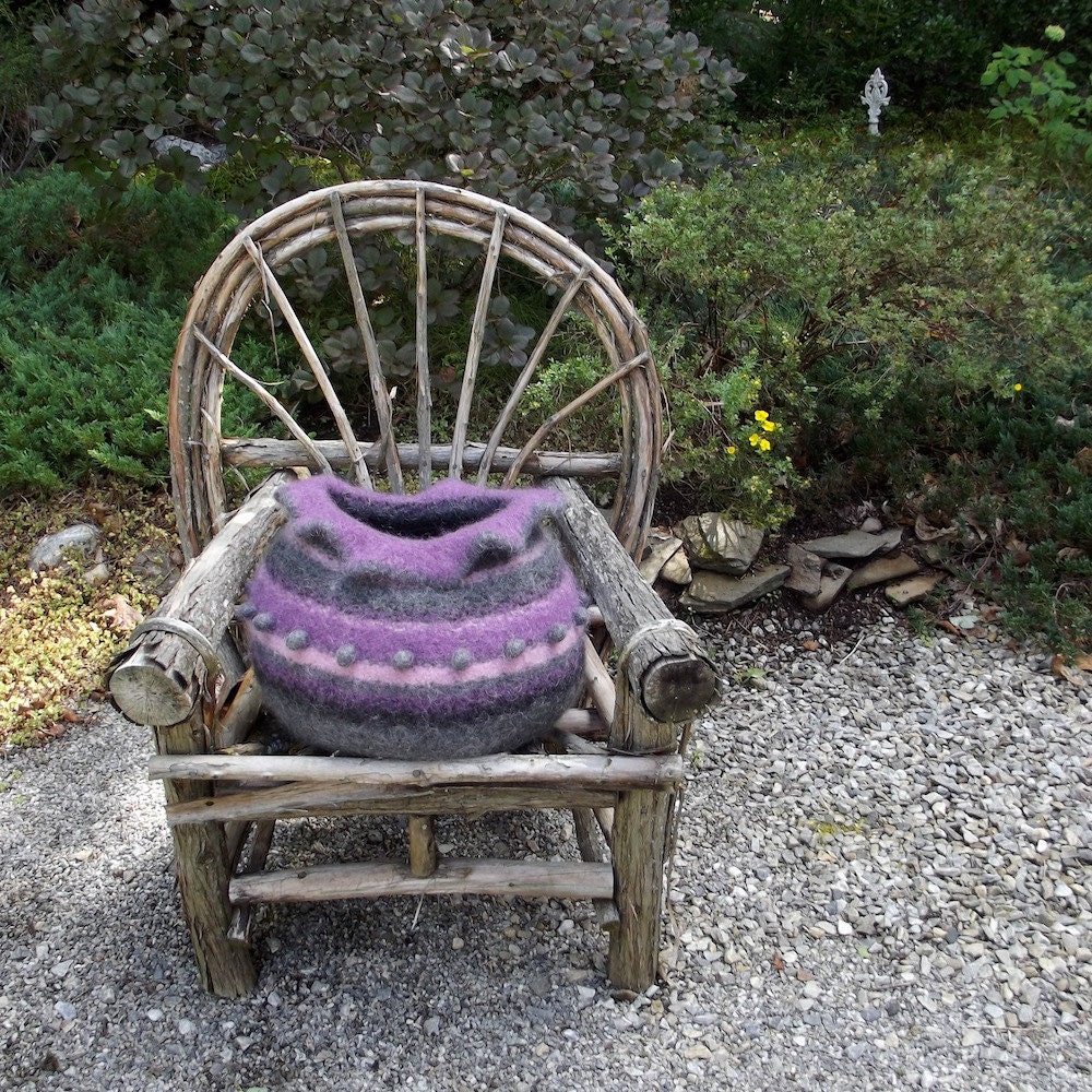 made to order wool cat cave bed