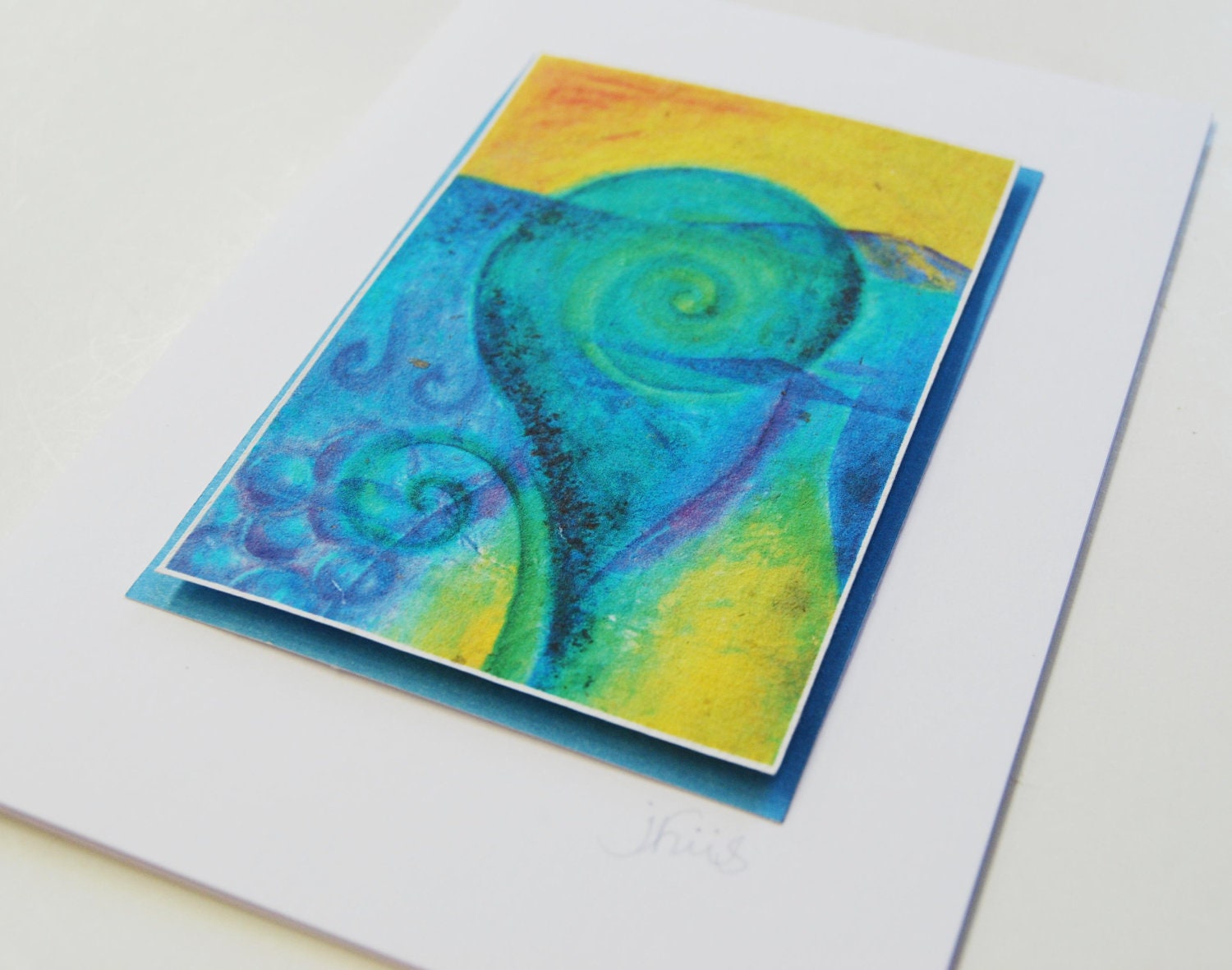 Fine art gift card 3D summer wine - new zealand