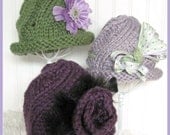 Swirl Cloche Flapper Bucket Hat in Bulky Yarn  Knitting Pattern  Sized  Child  Teen and Adult