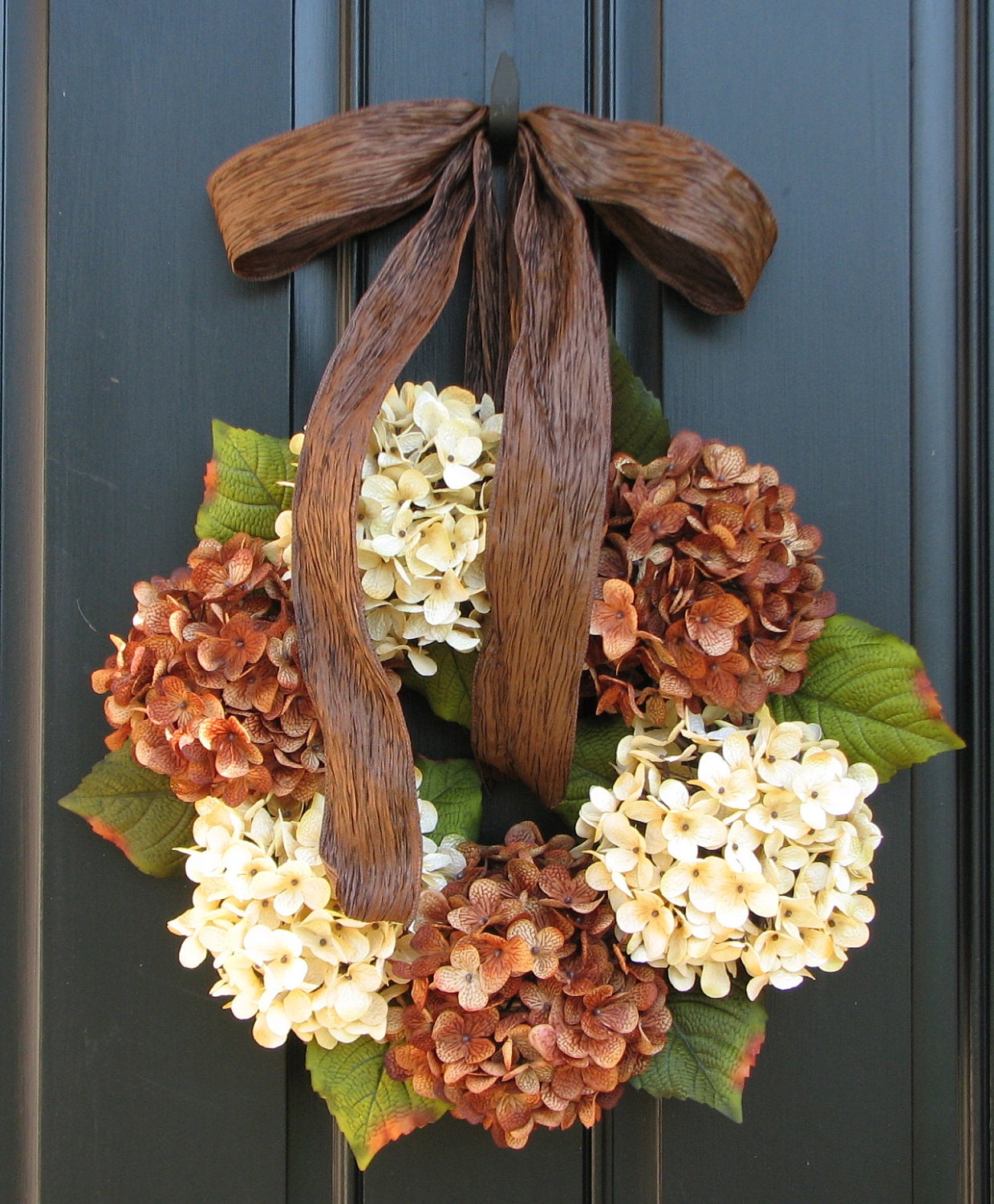 Fall Hydrangeas, Wreaths, Hydrangea Wreath, Wreaths for All Seasons, Autumn Decorations