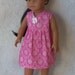 American Girl Doll Empire Waist V Neck Dress