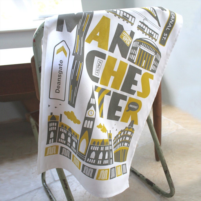 Manchester tea towel