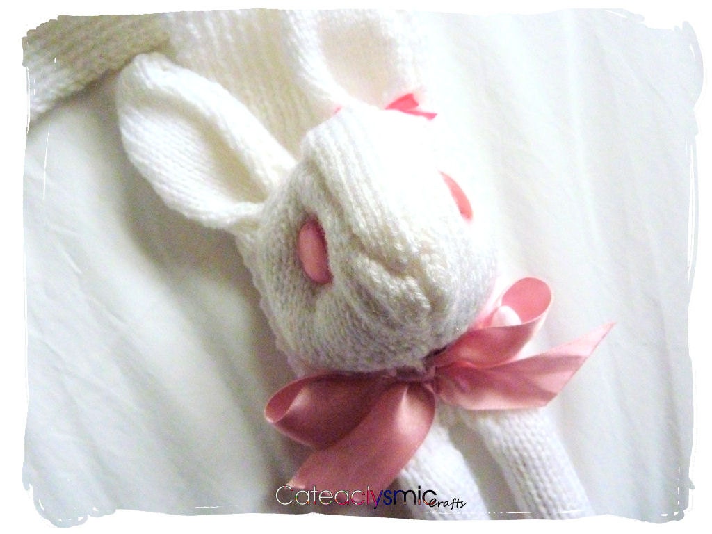 Pink Albino Bunny Rabbit Scarf