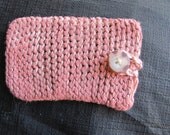 IPod Touch / IPhone Case In Organic Hemp Naturally Dyed in Rasberry Jello