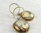 Phrenology Head Earrings - Vintage Medical Illustration Geekery Jewelry