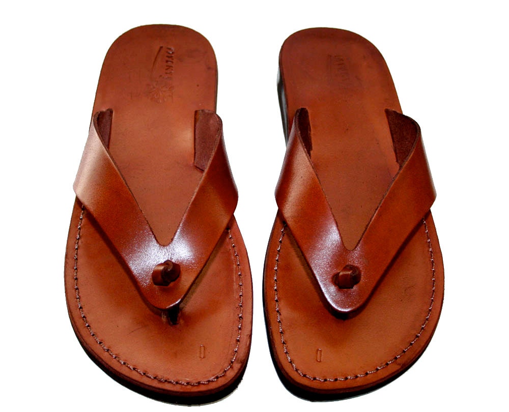 Brown Surf Leather Sandals