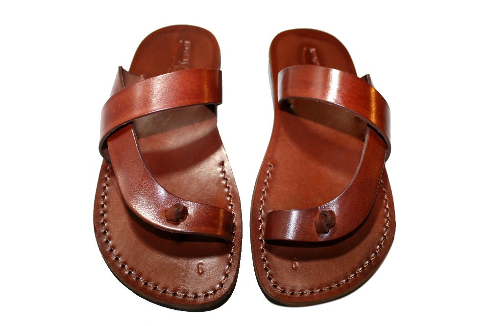 Brown Earth Leather Sandals - New Collection