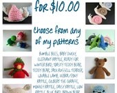 4 Patterns for 10 dollars