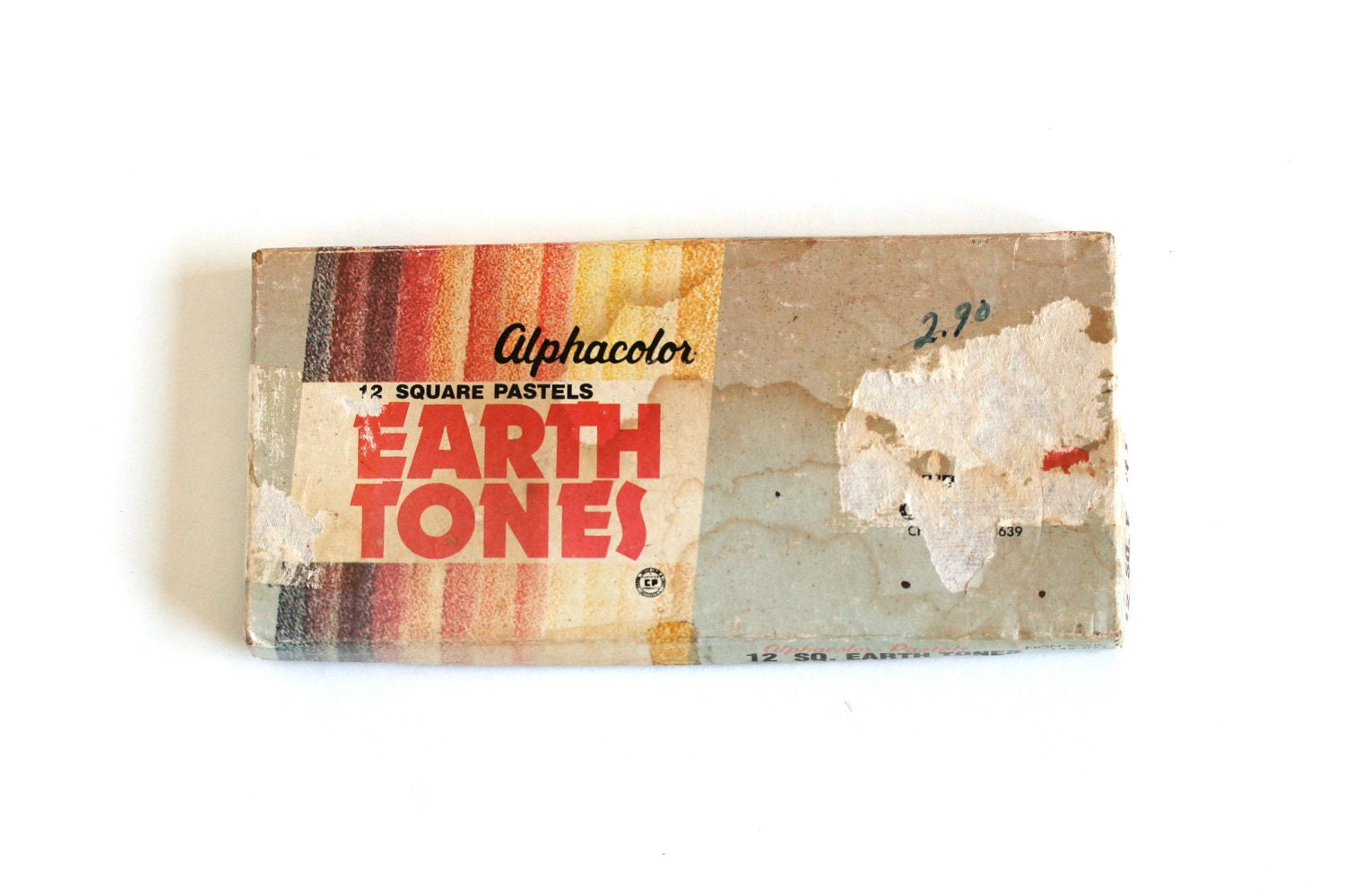 Earth Tones . . . Vintage Square Pastels, Vintage Art Supplies