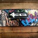 One Way NYC - Mixed media on 4"x12" canvas