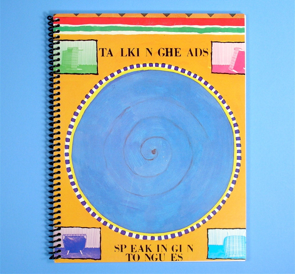 Talking Heads Spiral Notebook / Journal Vinyl Record Album Cover Art 1983 (Speaking in Tongues)