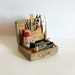 Miniature Artist Paint Box (1 inch dollhouse scale)