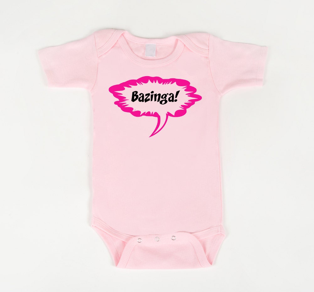 Big Bang Theory onesie Bazinga bodysuit