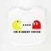 I'm a great eater Pac-man inspired bib