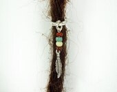 Native Feather Dreadlock Bead Silver Accessory Extension Accessories Dread Boho Bohemaian Hippie Silver