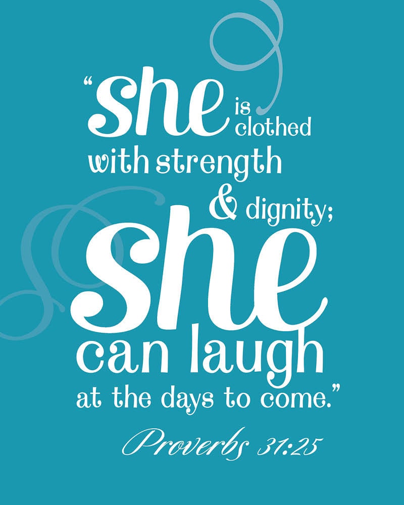 SALE - Proverbs 31 Print - Teal