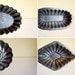 vintage baking tins from Europe, set of 4 fluted tart tins all with fabulous patina
