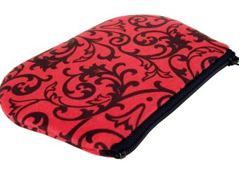 Fabric Coin Purse , Small Zipper Pouch