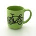 Personalized Mug Bike Mug Green
