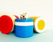 Bright Vintage Thermos Set/Instant Collection/Kitchen Storage/Camping Thermos Set