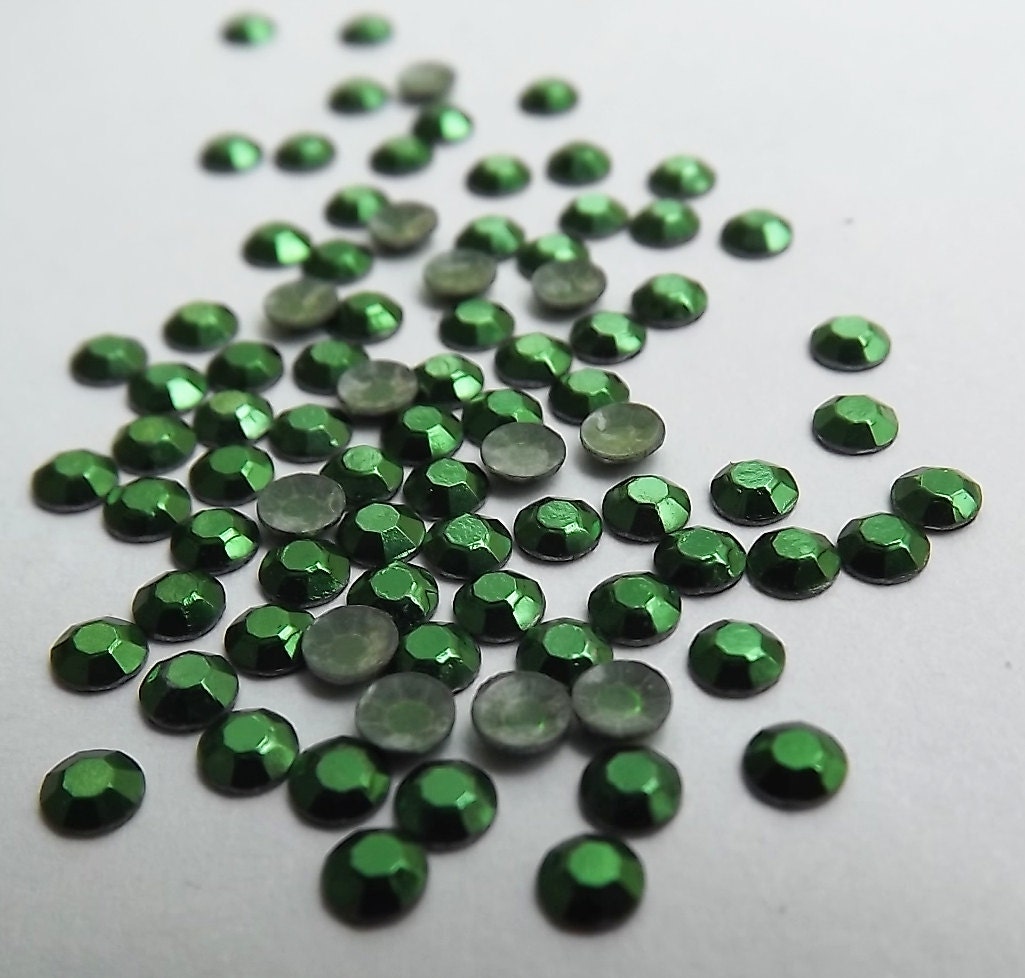 FOREST GREEN Hotfix Rhinestud 3mm 12ss Studs 144 Pieces 1 Gross