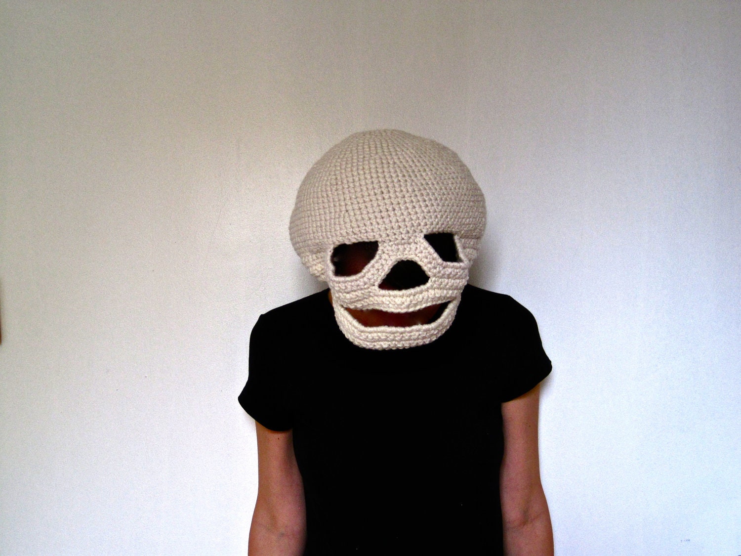 Crocheted Skull Mask