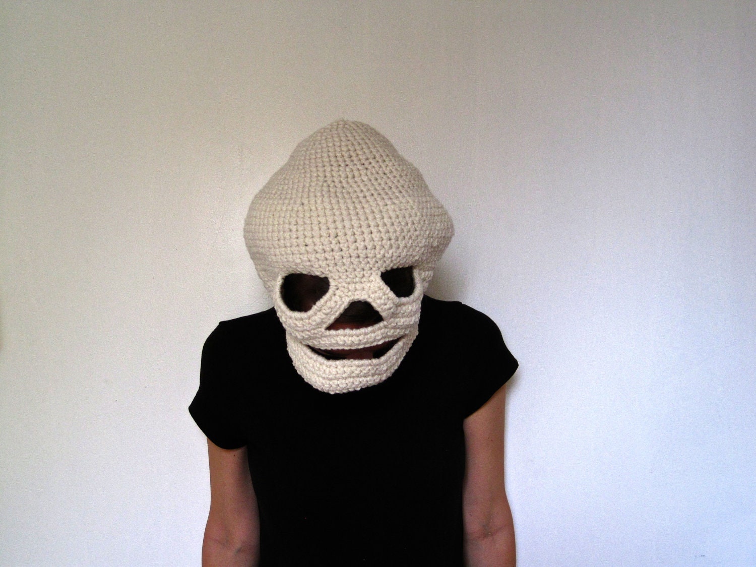 Halloween Mask - Crocheted Skull