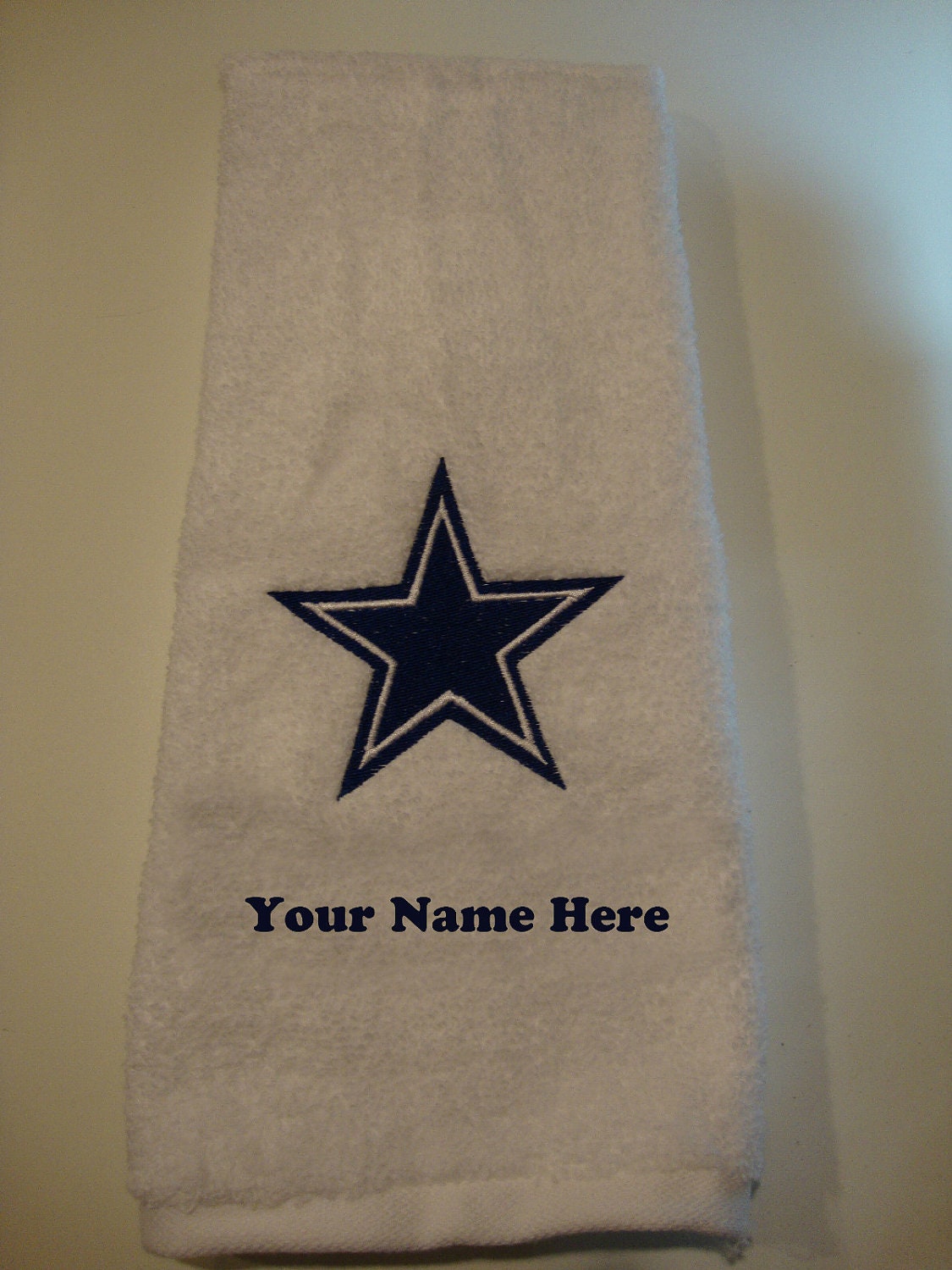 Embroidered Personalized Dallas Cowboys nfl golf bowling workout towel