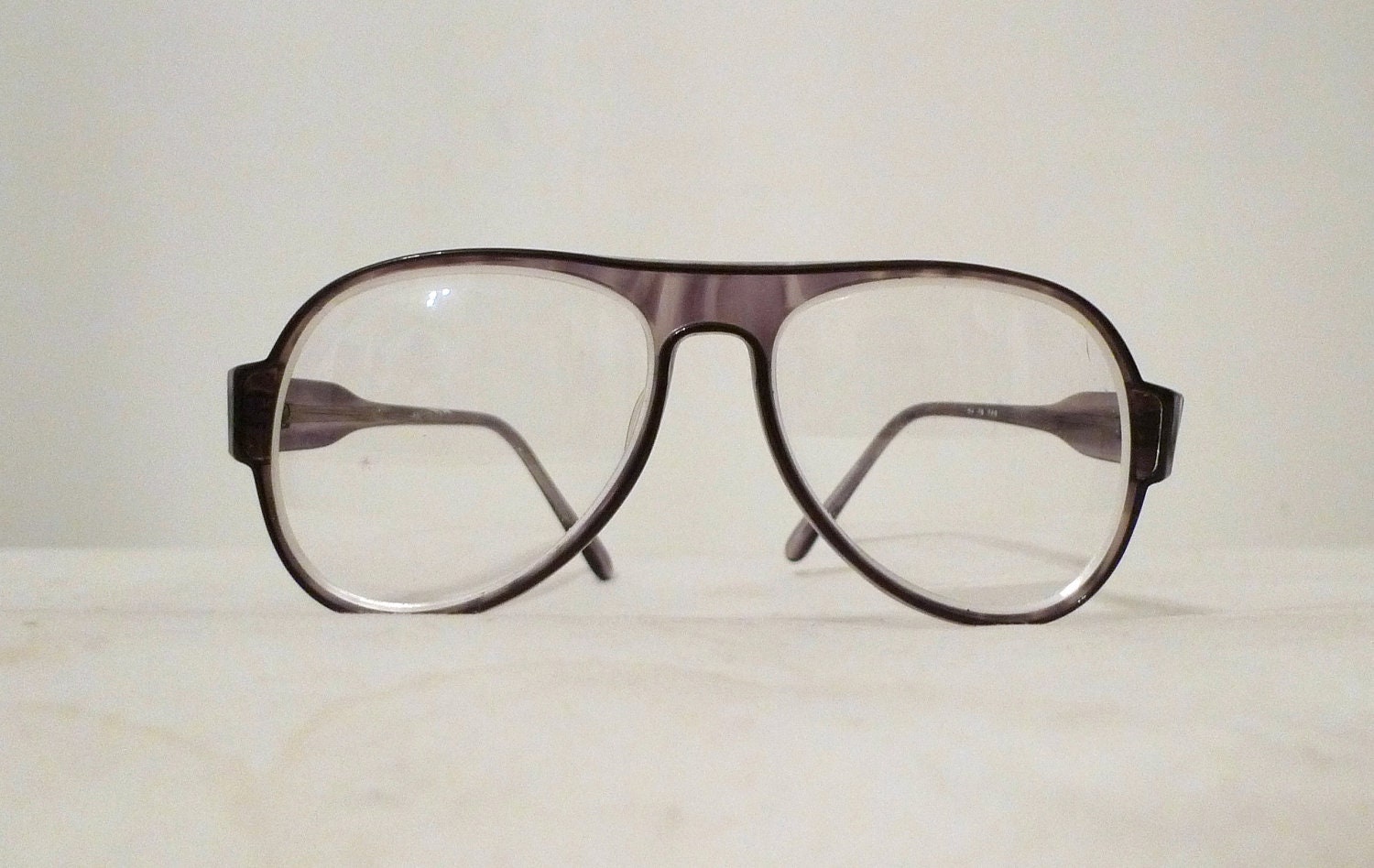 Big Grey Aviator Eyeglasses Frames/ Vintage Sunglasses Frames