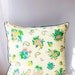 Cyber Monday SALE Pillow Cover, Vintage Scarf ARUBA &  Silk Floral,  27 x 27 Throw Pillow Cover, Unique EcoChic Home Decor, Holiday Gift