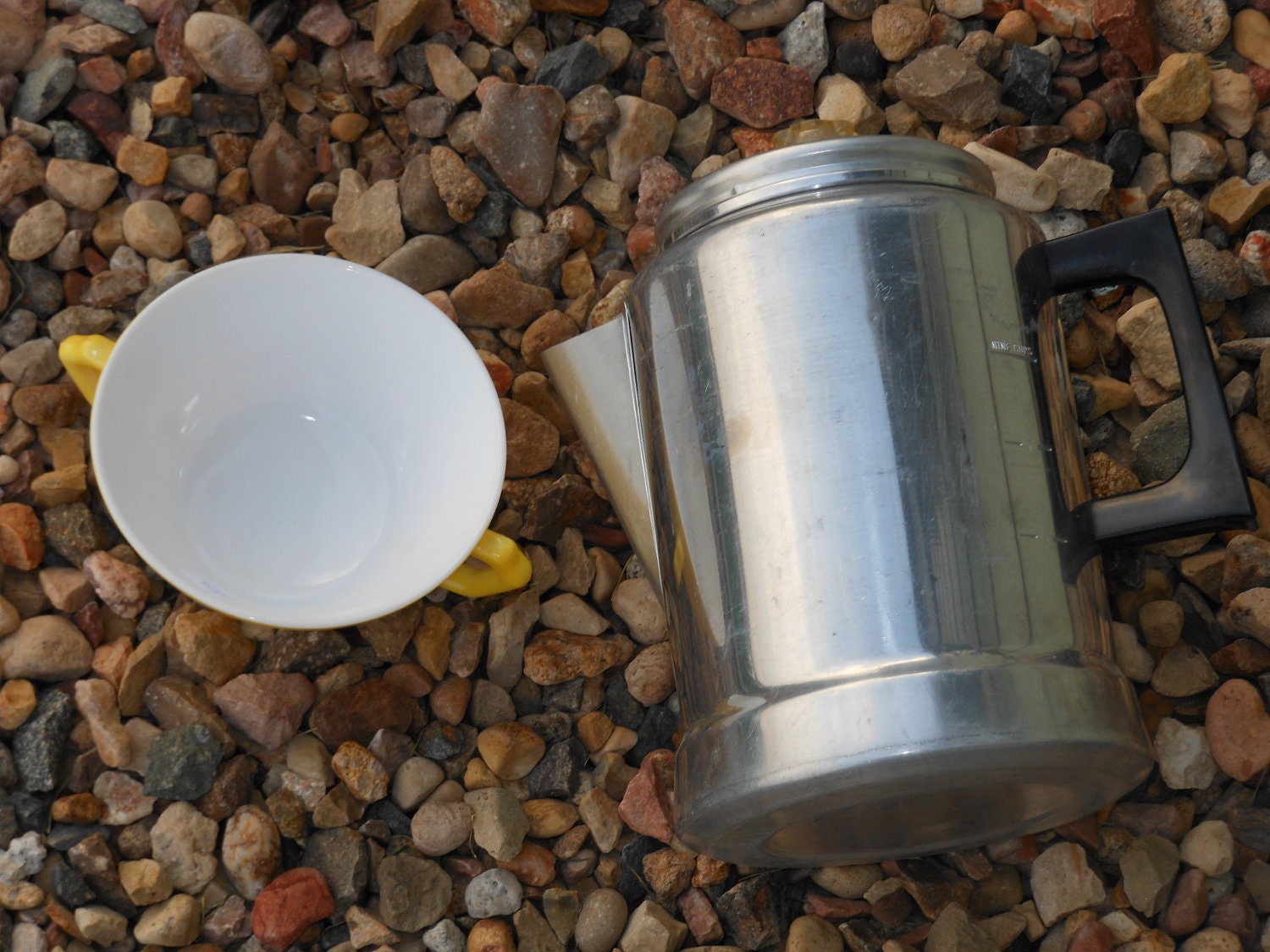 Comet Aluminum Camping Over the Fire Tin Coffee Pot Made in the USA