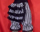 stripe bustle bloomers  (knee-length)