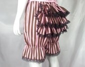stripe bustle bloomers  (knee-length)