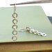 Enso Inspired Falling Circles Sterling Silver Dangle Earrings